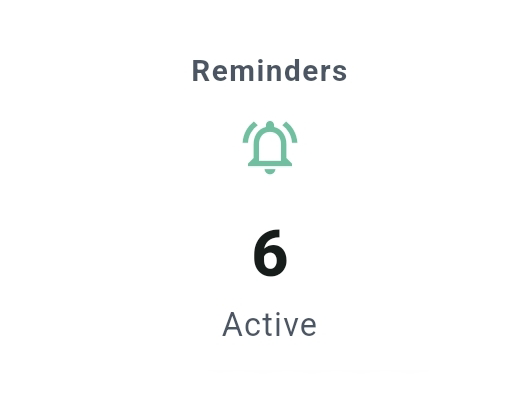 Active reminders widget
