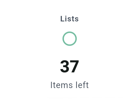 List items left widget