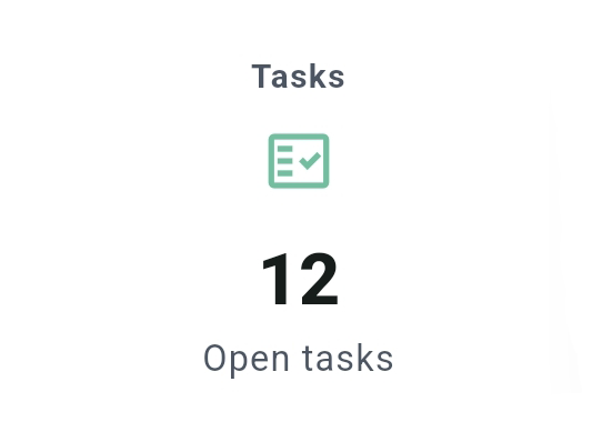 Open tasks widget